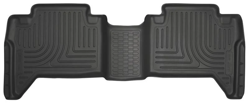 Husky Liners 2016 Toyota Tacoma Crew Cab WeatherBeater 2nd Row Black Floor Liners - Image 2