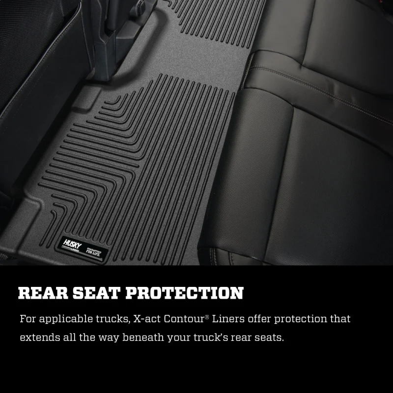 Husky Liners 2017 Ford F250 Crew Cab Vinyl X-Act Contour Black Floor Liners - Image 8