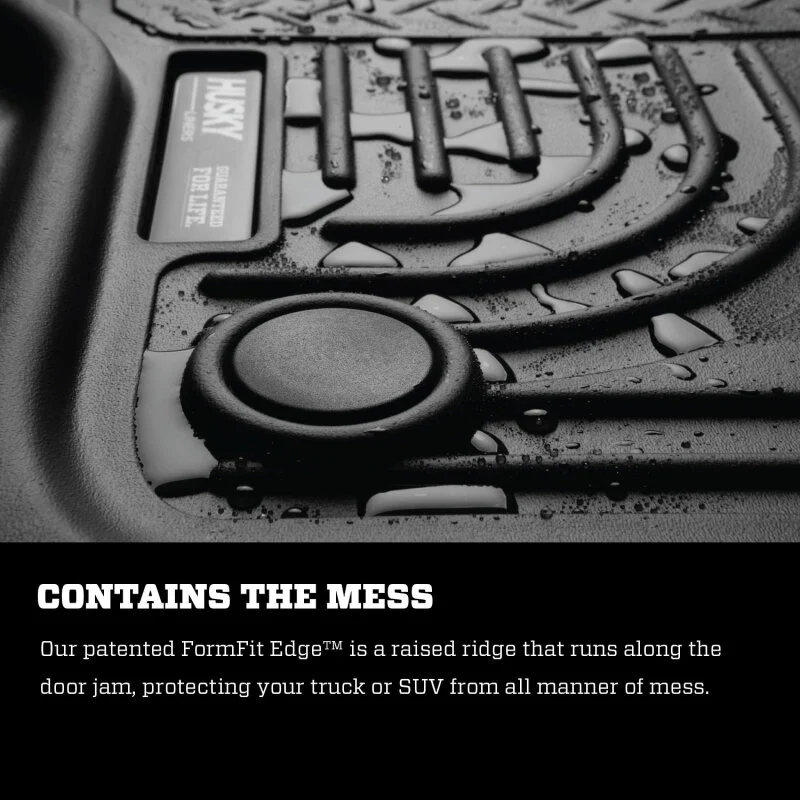 Husky Liners 2019 Chevrolet Silverado 1500 Crew Cab WeatherBeater Black 2nd Row Floor Liners - Image 9