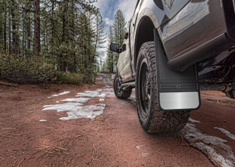 Husky Liners Universal 12in Wide Black Rubber Front Mud Flaps w/o Weight - Image 4