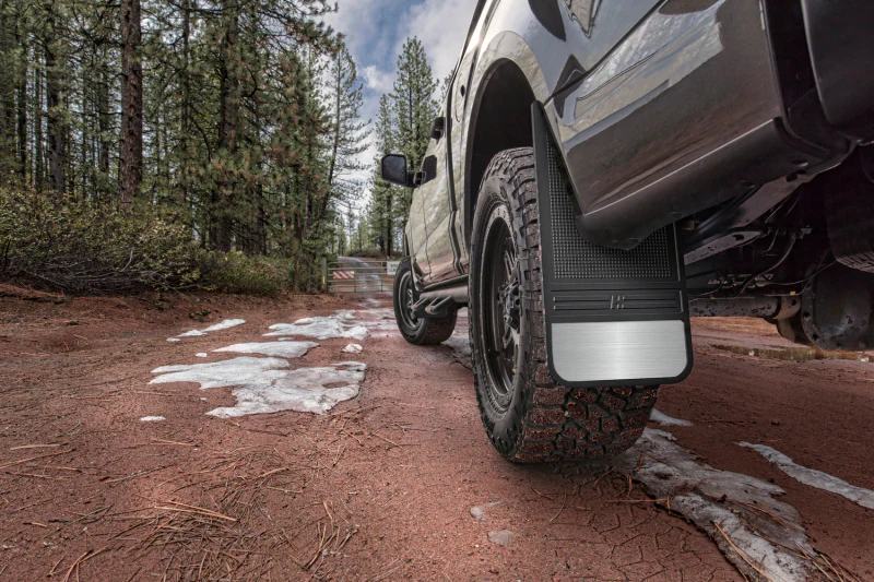Husky Liners Universal 12in Wide Black Rubber Front Mud Flaps w/ Weight - Image 5