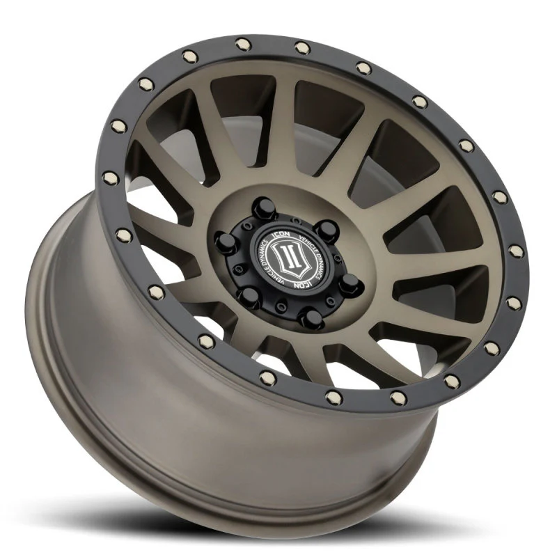ICON Compression 17x8.5 6x5.5 0mm Offset 4.75in BS 106.1mm Bore Bronze Wheel - Image 4