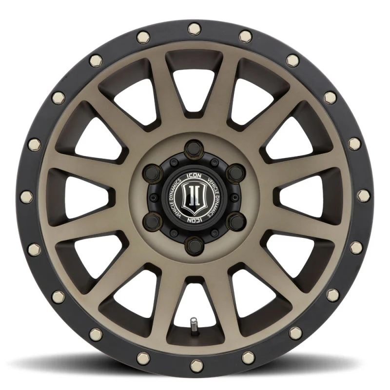 ICON Compression 17x8.5 6x5.5 0mm Offset 4.75in BS 106.1mm Bore Bronze Wheel - Image 5
