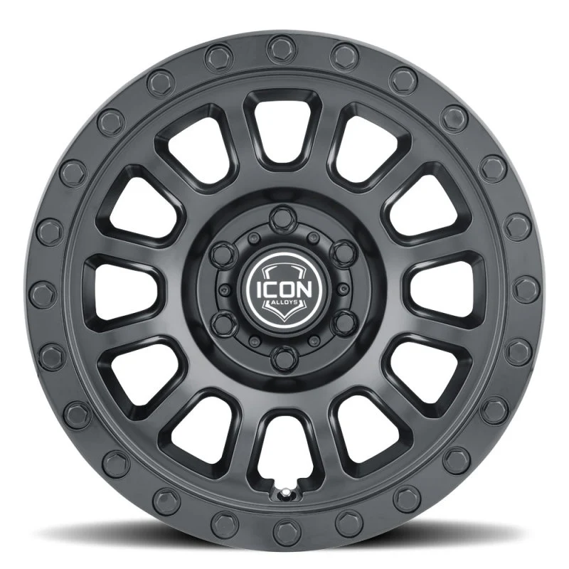 ICON Hulse 17 X 8.5 6 X 5.5 0mm Offset 4.75in BS Double Black - Image 4