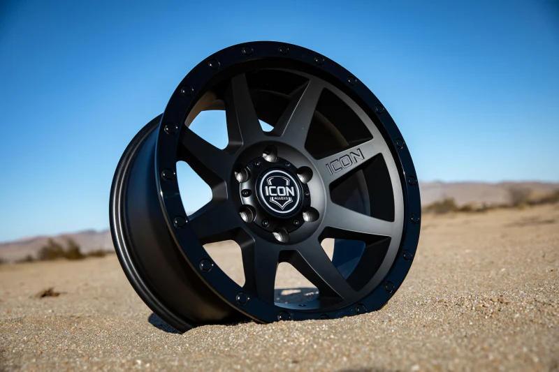 ICON Rebound 17x8.5 5x5 -6mm Offset 4.5in BS 71.5mm Bore Double Black Wheel - Image 4
