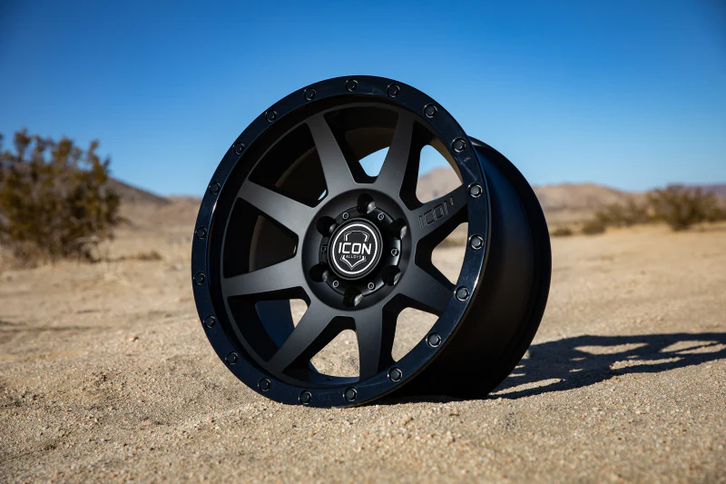 ICON Rebound 18x9 6x135 6mm Offset 5.25in BS 87.1mm Bore Double Black Wheel - Image 3