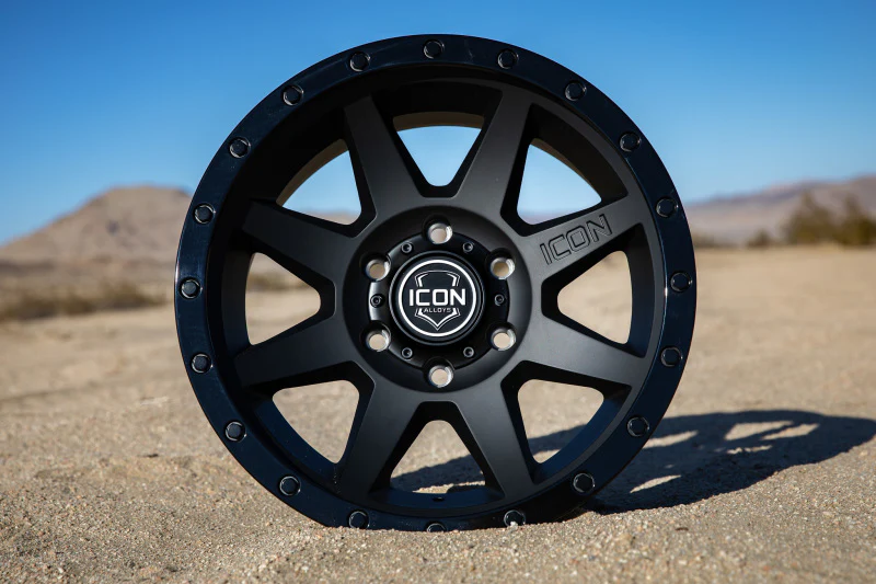 ICON Rebound 18x9 6x5.5 0mm Offset 5in BS 106.1mm Bore Double Black Wheel - Image 5