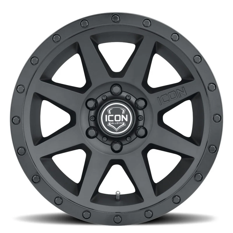 ICON Rebound 18x9 6x5.5 25mm Offset 6in BS 95.1mm Bore Double Black Wheel - Image 2
