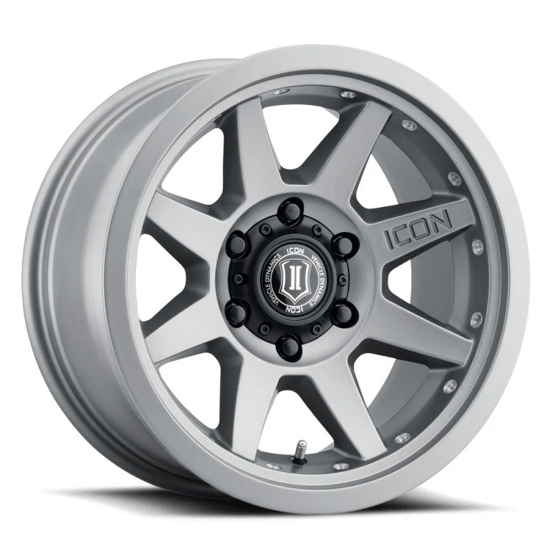 ICON Rebound Pro 17x8.5 5x5 -6mm Offset 4.5in BS 71.5mm Bore Titanium Wheel - Image 12