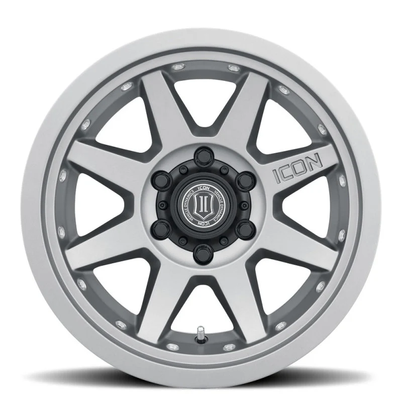 ICON Rebound Pro 17x8.5 6x135 6mm Offset 5in BS 87.1mm Bore Titanium Wheel - Image 10