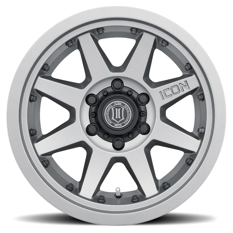 ICON Rebound Pro 17x8.5 6x135 6mm Offset 5in BS 87.1mm Bore Titanium Wheel - Image 4
