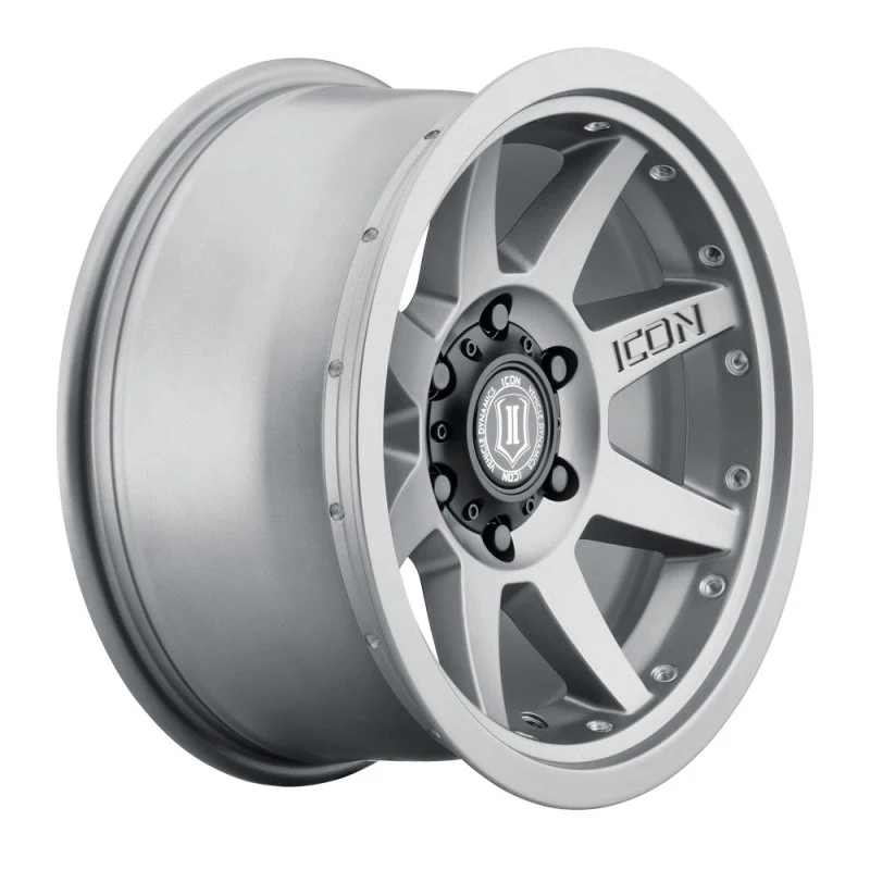 ICON Rebound Pro 17x8.5 6x135 6mm Offset 5in BS 87.1mm Bore Titanium Wheel - Image 9