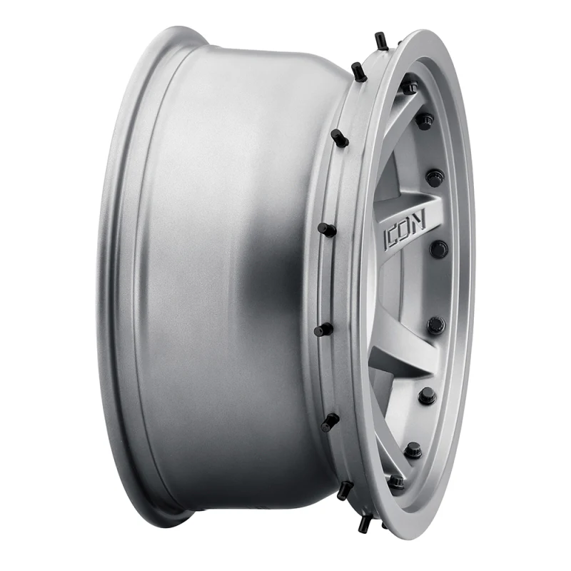 ICON Rebound Pro 17x8.5 6x5.5 0mm Offset 4.75in BS 106.1mm Bore Titanium Wheel - Image 17