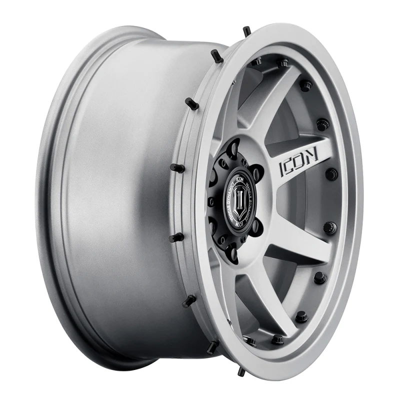 ICON Rebound Pro 17x8.5 6x5.5 0mm Offset 4.75in BS 106.1mm Bore Titanium Wheel - Image 19