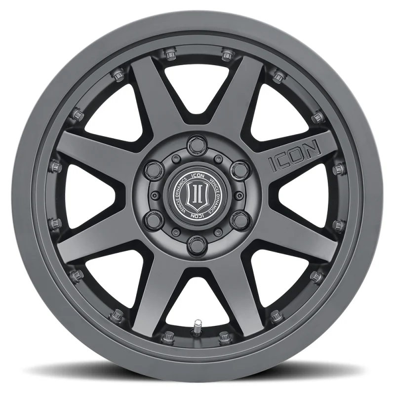 ICON Rebound Pro 17x8.5 6x5.5 25mm Offset 5.75in BS 95.1mm Bore Satin Black Wheel - Image 8