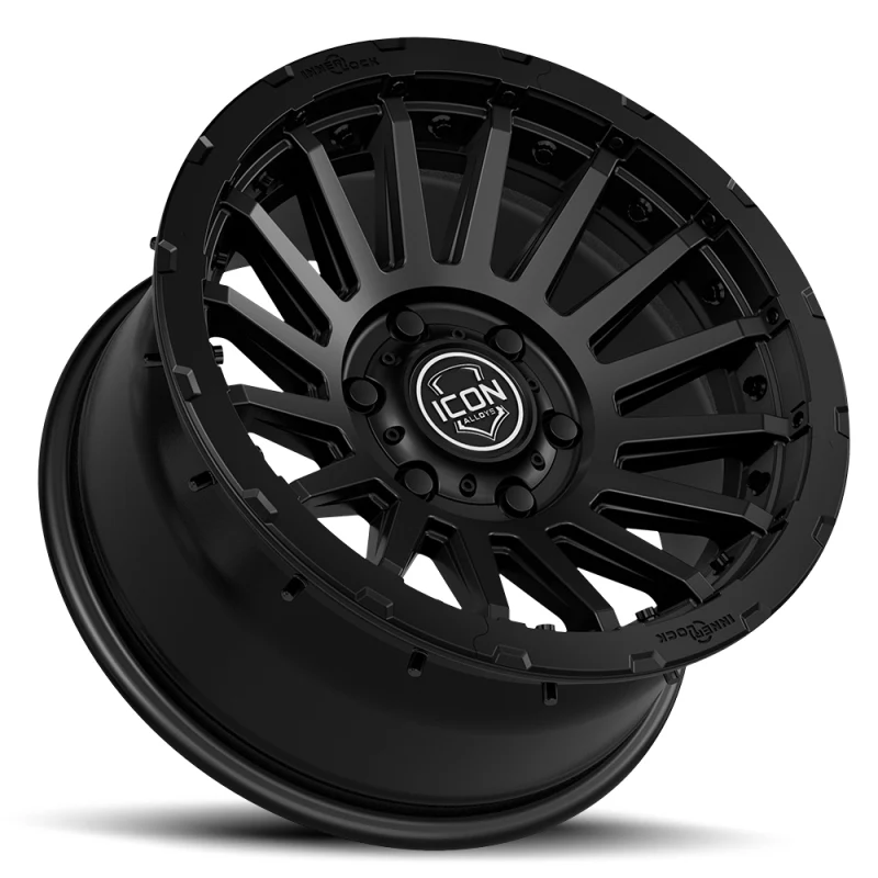 ICON Recon Pro 17x8.5 6x5.5 0mm Offset 4.75in BS 106.1mm Bore Satin Black Wheel - Image 4