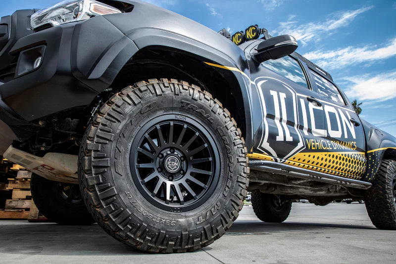 ICON Recon SLX 17x8.5 6x5.5 BP 25mm Offset 5.75in BS 95.1mm Bore Satin Black Wheel - Image 4