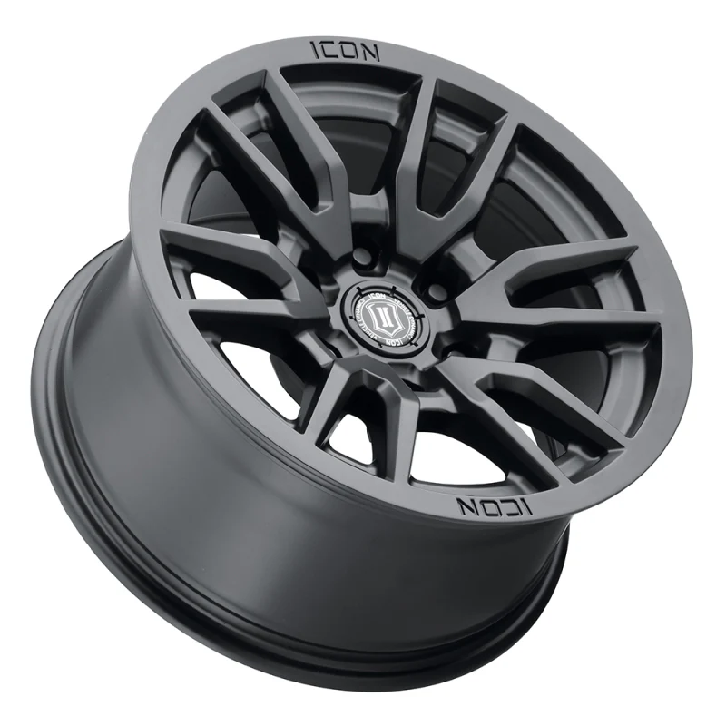 ICON Vector 6 17x8.5 6x135 6mm Offset 5in BS 87.1mm Bore Satin Black Wheel - Image 3