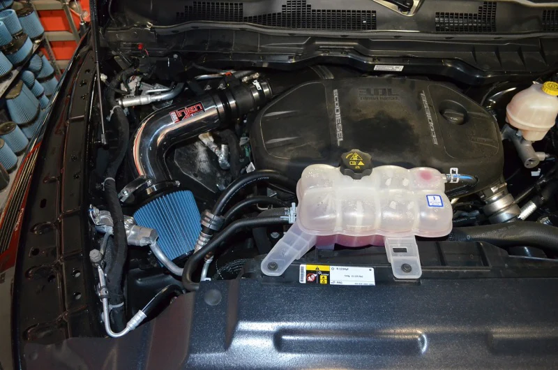 Injen 14-18 Dodge Ram 3.0L V6 Wrinkle Black Power-Flow Short Ram Intake - Image 5