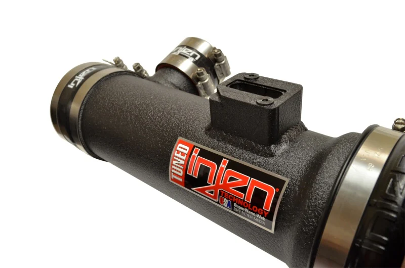 Injen 16-19 Nissan Titan 5.6L Wrinkle Black Power-Flow Air Intake System - Image 3