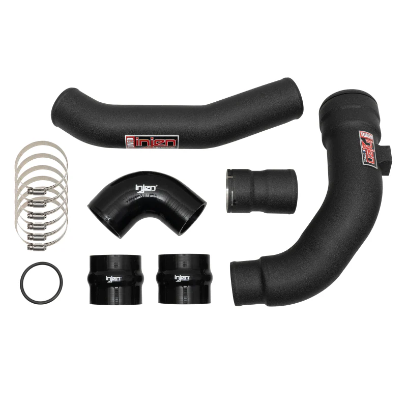 Injen 17-22 Ford F250/F/350/F-450/F-550 V8-6.7L Turbo Diesel Wrinkle Black Intercooler Piping Kit - Image 3