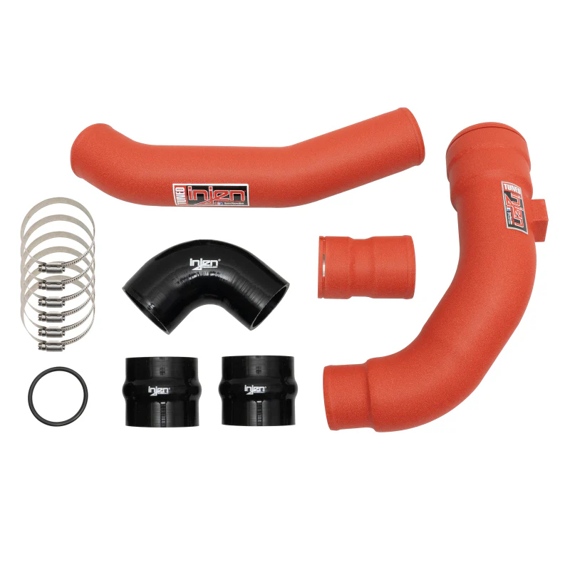 Injen 17-22 Ford F250/F/350/F-450/F-550 V8-6.7L Turbo Diesel Wrinkle Red Intercooler Piping Kit - Image 4
