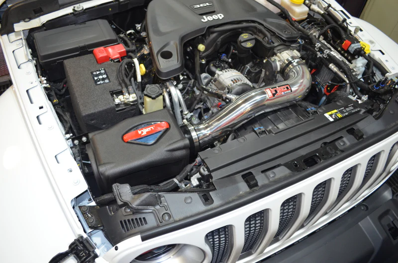 Injen 2018+ Jeep Wrangler JL V6-3.6L Polished Power-Flow Air Intake System - Image 6
