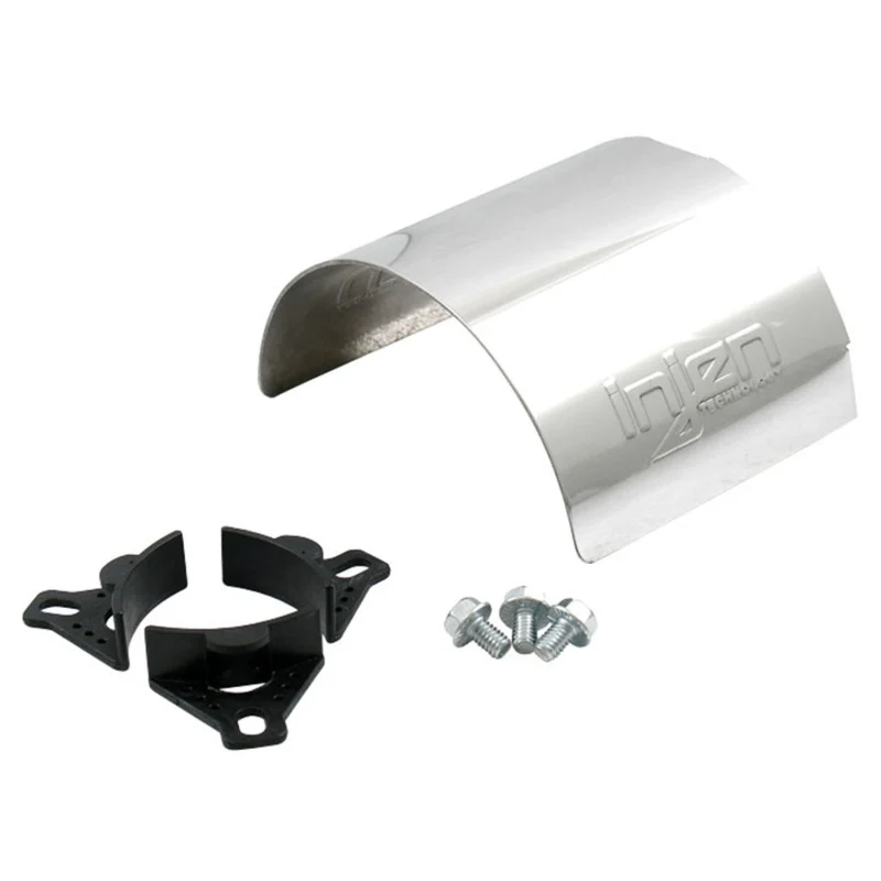Injen Aluminum Air Filter Heat Shield Universal Fits 2.50 2.75 3.00 Polished - Image 3