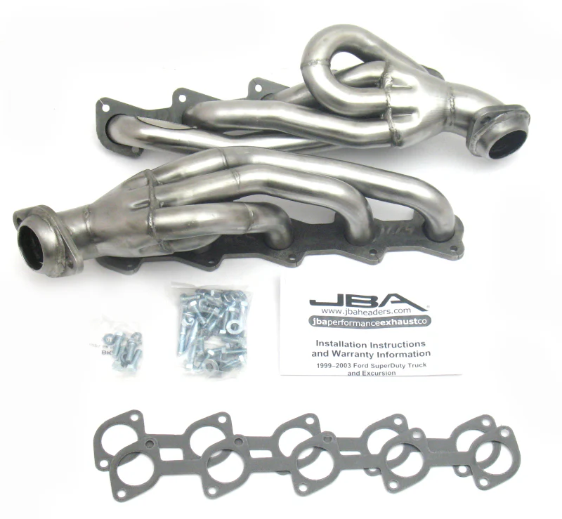 JBA 99-04 Ford Truck 6.8L 2V V10 w/o EGR 1-1/2in Primary Raw 409SS Cat4Ward Header - Image 2