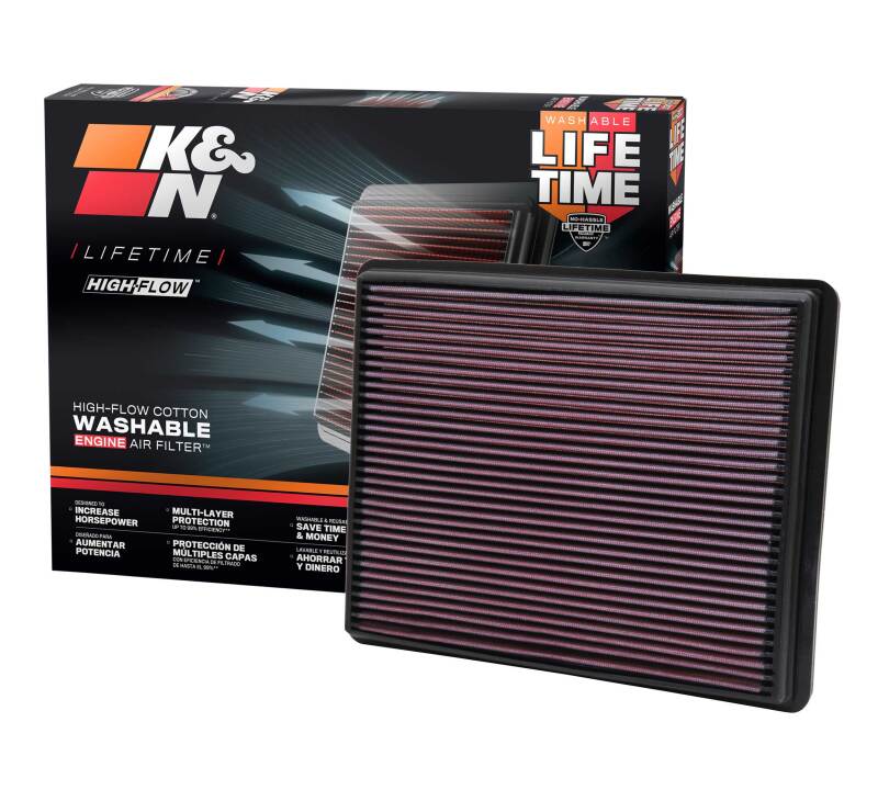 K&N 02-04 Cadillac / 99-10 Chevy/GMC Pickup / 99-01 Jeep Drop In Air Filter - Image 19