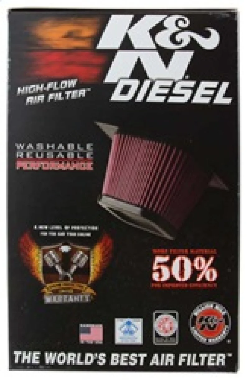 K&N 06 Chevrolet Duramax 6.6L-V8 DSL Drop In Air Filter - Image 12