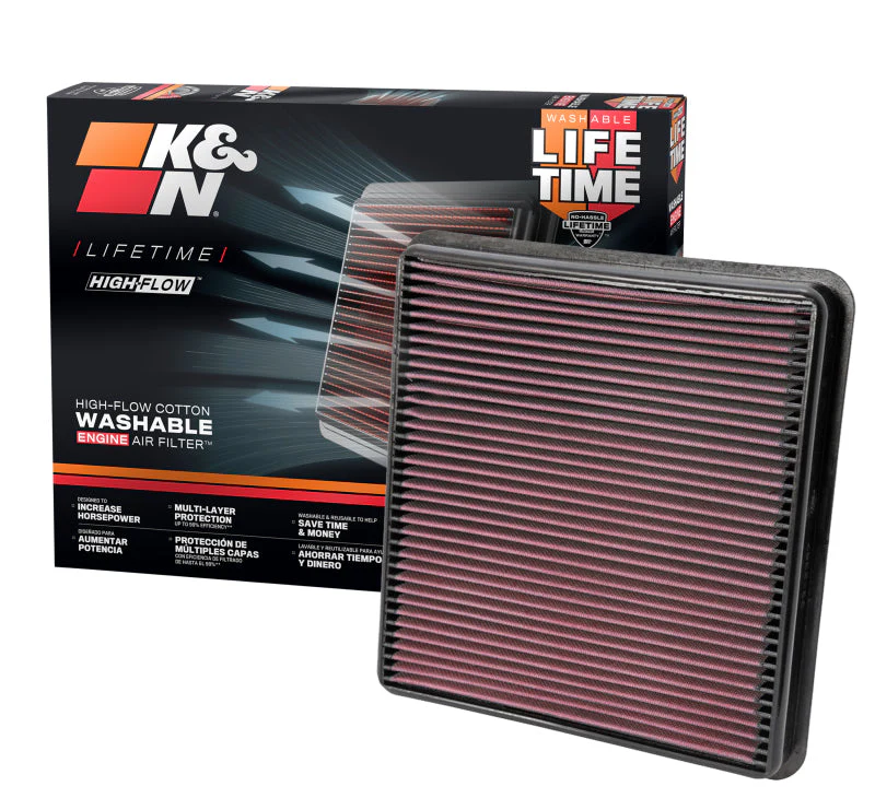 K&N 07-10 Toyota Tundra/Sequoia/Land Cruiser Drop In Air Filter - Image 17