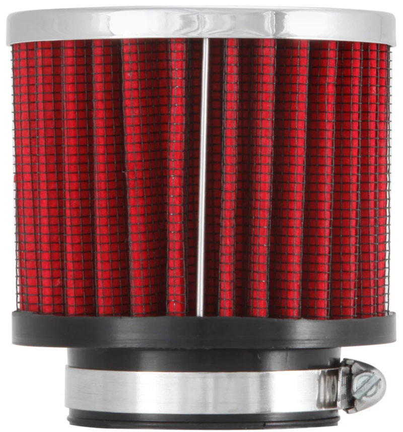 K&N 1.75in Flange ID x 3in OD x 2.5in H Chrome Finish Rubber Base Crankcase Vent Filter - Image 6