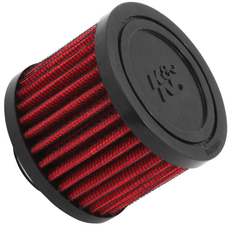 K&N 1 inch ID 3 inch OD 2.375 inch H Rubber Base Crankcase Vent Filter - Image 4