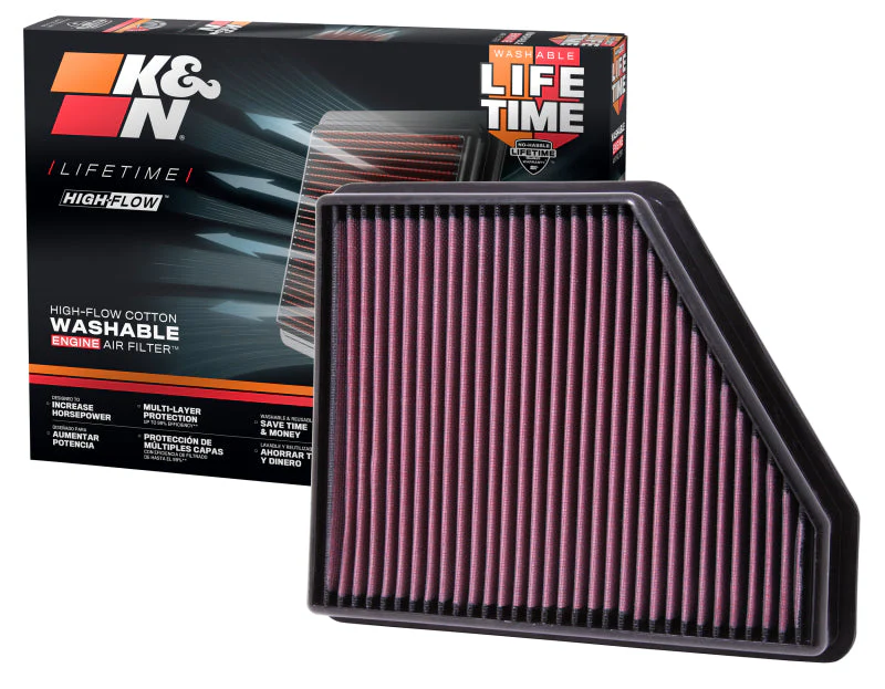 K&N 10 Chevy Camaro 3.6/6.2L Drop In Air Filter - Image 10