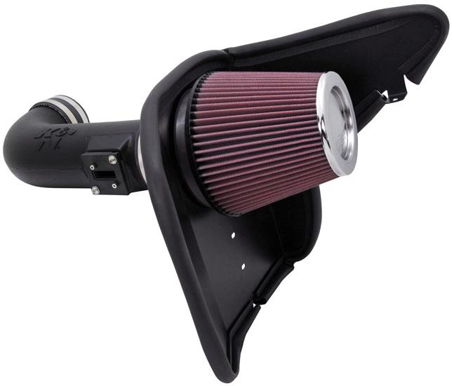 K&N 10 Chevy Camaro 6.2L V8 AirCharger Performance Intake - Image 2