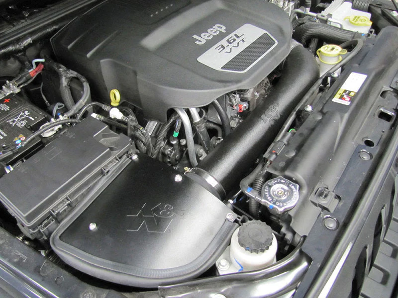 K&N 12-14 Jeep Wrangler V6 3.6L Performance Intake Kit - Image 3