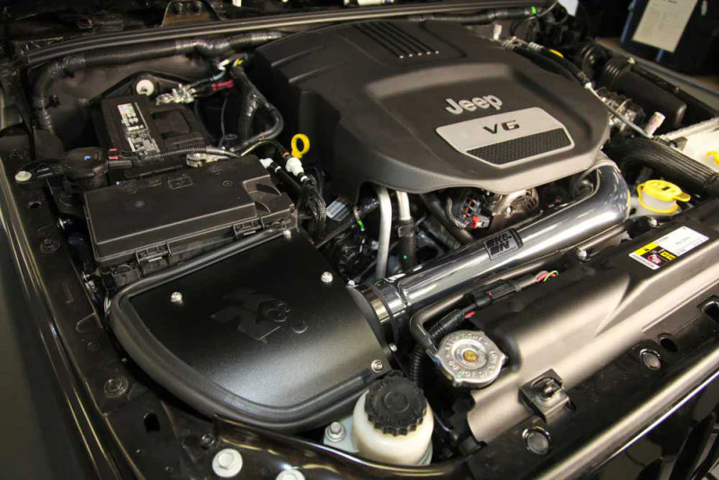 K&N 12-18 Jeep Wrangler V6-3.6L High Flow Performance Intake Kit (12-15 CARB Approved) - Image 12