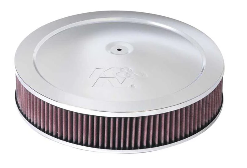 K&N 14in Red Custom Air Cleaner Assembly - 5.125in ID x 14in OD x 2.75in H x 1.25in Drop Base - Image 2