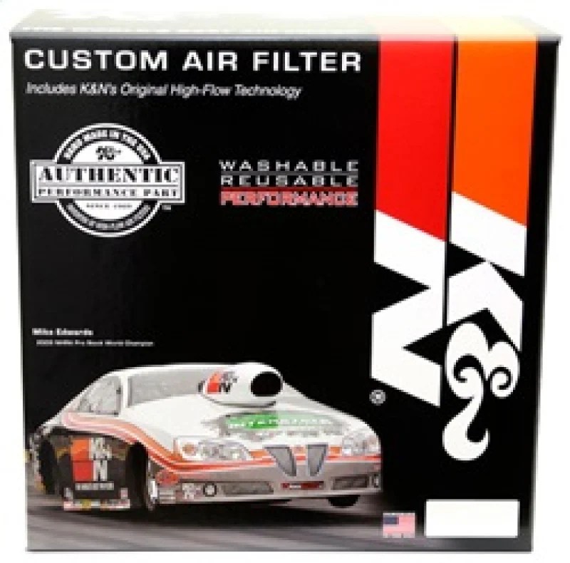 K&N 14in Red Custom Air Cleaner Assembly - 5.125in ID x 14in OD x 3.87in H - Image 6