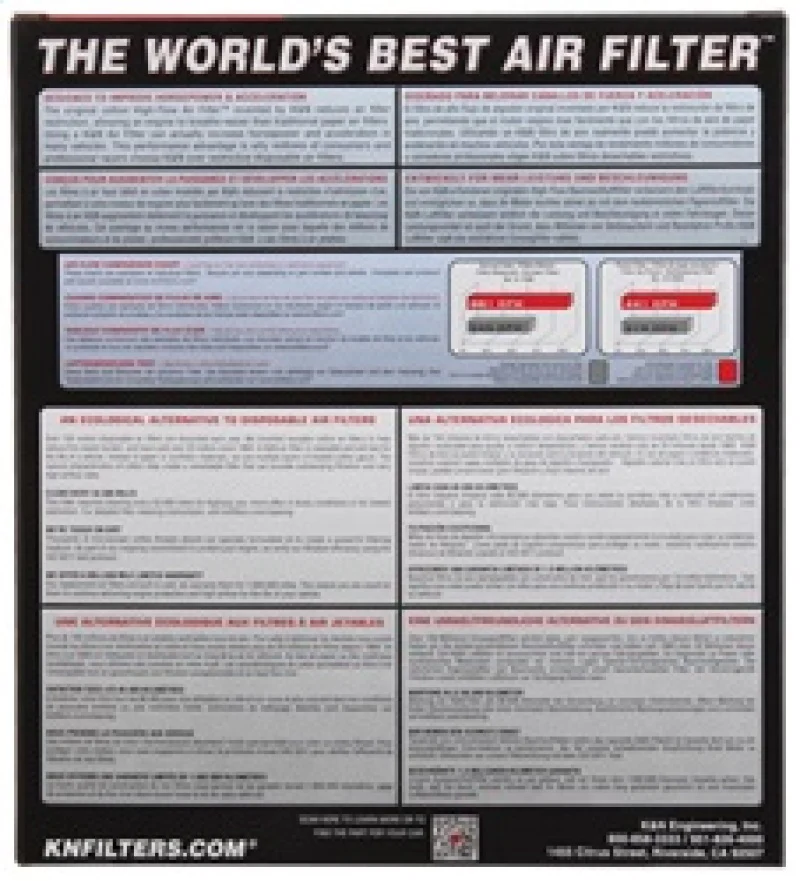 K&N 15-17 Toyota Land Cruiser 2.8L L4 Drop In Air Filter - Image 14