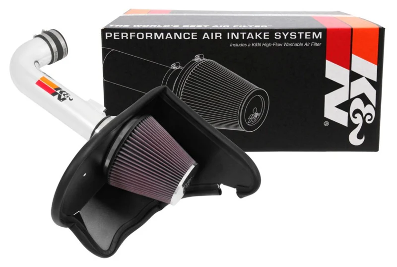 K&N 16-17 Chevy Camaro 3.6L Silver Typhoon Short Ram Intake - Image 14