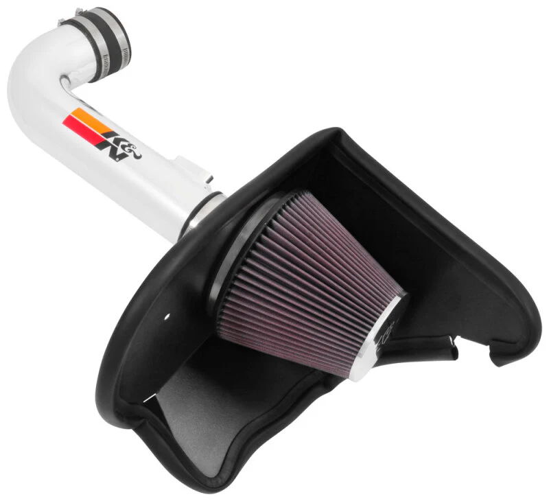K&N 16-17 Chevy Camaro 3.6L Silver Typhoon Short Ram Intake - Image 2