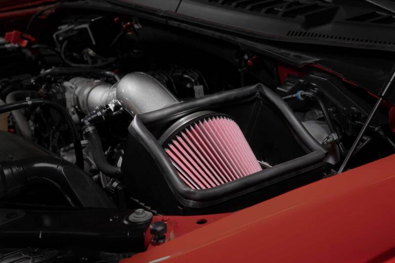 K&N 18-24 Ford F150 3.3L V6 Performance Air Intake System w/ Red Air Filter - Image 4