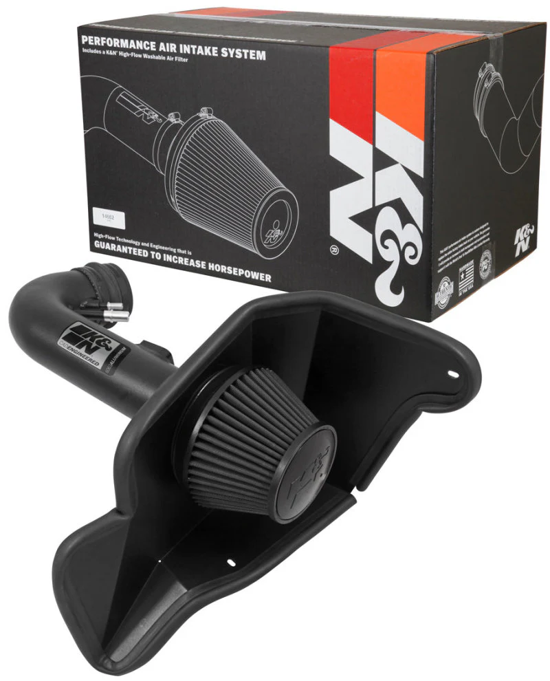 K&N 2015 Ford Mustang GT 5.0L V8 Black Performance Intake Kit - Image 17