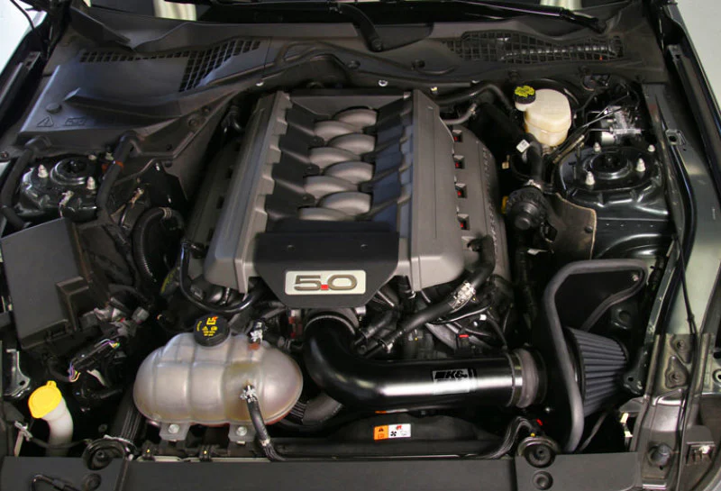 K&N 2015 Ford Mustang GT 5.0L V8 Black Performance Intake Kit - Image 5