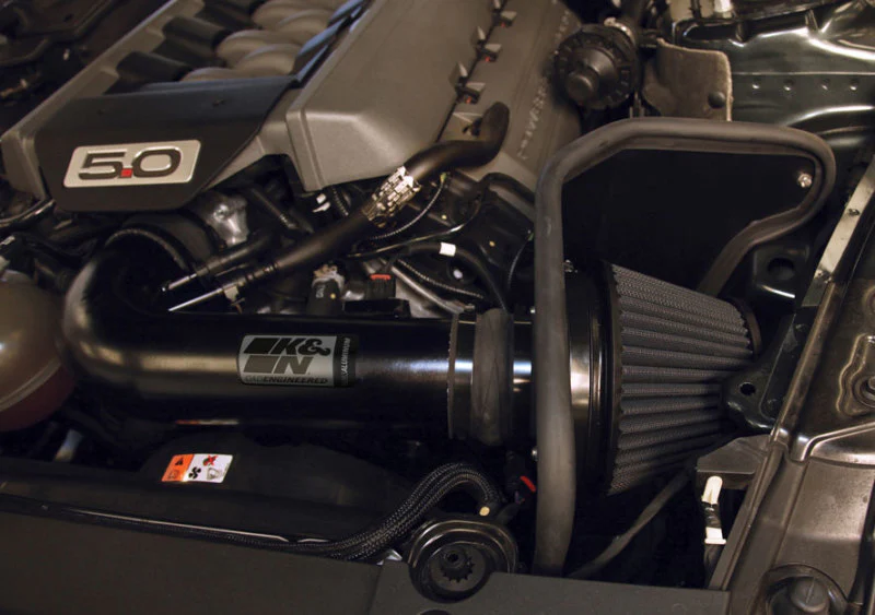 K&N 2015 Ford Mustang GT 5.0L V8 Black Performance Intake Kit - Image 6