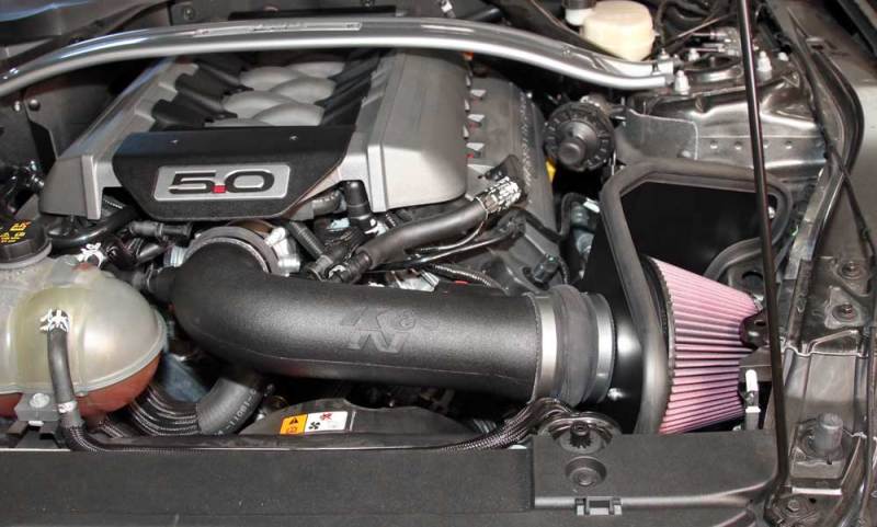 K&N 2015 Ford Mustang GT 5.0L V8 F/I Performance Intake Kit - Image 5
