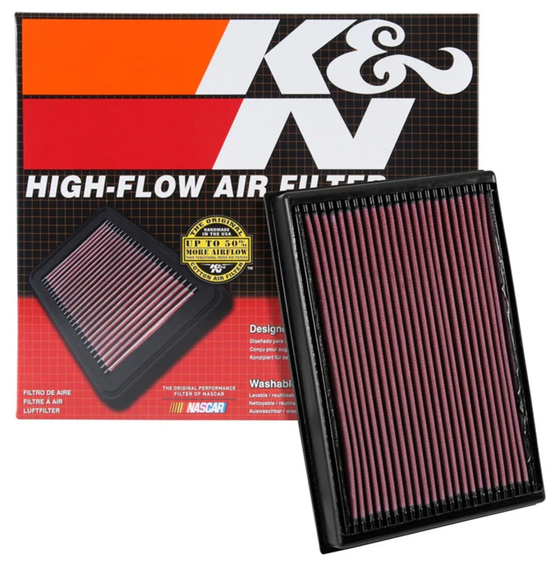 K&N 2016 Nissan Titan XD V8-5.0L Replacement Drop In Air Filter - Image 15