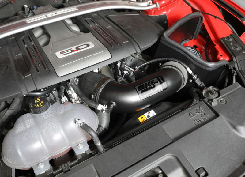 K&N 2018 Ford Mustang GT V8 5.0L F/I Performance Intake Kit - Image 5